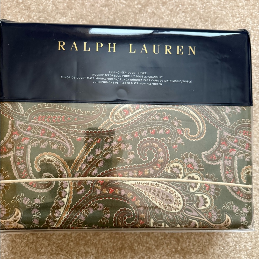Ralph Lauren Heritage Paisley Full/Queen Duvet Cover